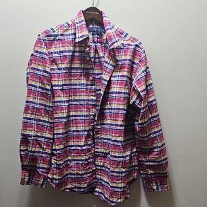 Ralph Lauren Colorful Plaid Button-Up Shirt
